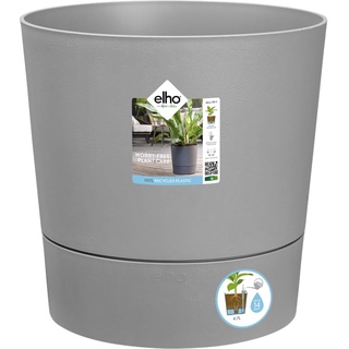 elho Greensense Aqua Care Rund 35 mit Integrierte Wasserspeicher - Blumentopf für Innen & Außen - 100% Recyceltem Plastik - Ø 34.5 x H 34.1 cm - Grau/Light Beton