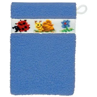 Feiler paulix00030511 Waschhandschuh Pauli Größe 15 x 20 cm, Azur