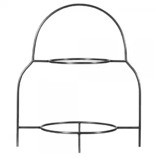 House Doctor Etagere Tellerständer HDSana Silber-Finish (32x21,7x37cm)