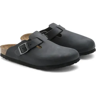 Birkenstock Boston Nubukleder geölt schwarz 39