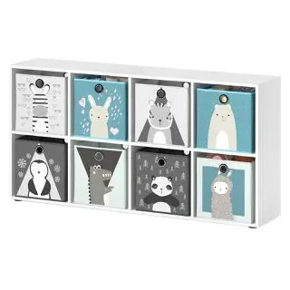 Vicco Kinderregal Scutum 143 x 72 x 29 cm Kiefer weiß