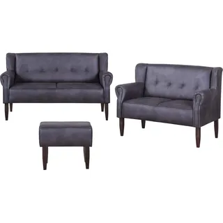 Home affaire Küchensofa Moro Couch mit Federkern, bequem, Breite, in verschiedenen Stoffe und Farben grau