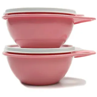 Tupperware Rührschüssel Maximilian 600 ml (2) Hellrosa Salat Mini Schüssel Salatbar