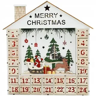 ☑️ Adventskalender aus Holz zum Befüllen Weihnachtskalender ☑️