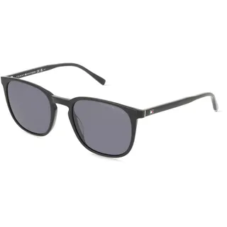 Tommy Hilfiger TH 2266/S Herren-Sonnenbrille Vollrand Quadratisch Acetat-Gestell, schwarz