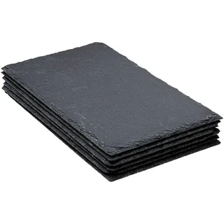 SECRET DE GOURMET Teller-Set 18x30 cm schwarz 6er Set