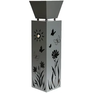 Harms Import Pflanzsäule 82 x 82 x 82 cm Grau