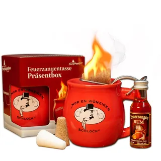 Feuerzangentasse 1er-Set, mit Rum, Rot/Rühman Schlock - für Feuerzangenbowle