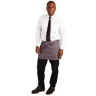 Whites Chefs Clothing Kurze Kellnerschürze Whites anthrazitgrau