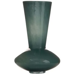 INNA-Glas Dekovase Blumenvase CASIAS, petrol, 35cm, Ø22,5cm blau