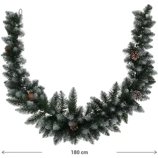 Home&Styling, Weihnachtsdeko, Weihnachtsgirlande mit Tannenzapfen, 180 cm