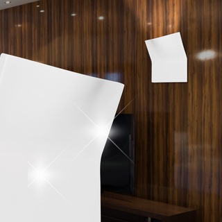 Fackel Wand Leuchte Modern | Weiß | Keramik | Lampe Überstreichbar Wandlampe Wandleuchte