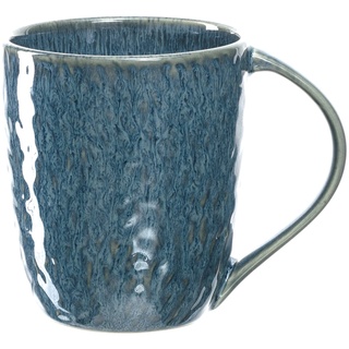 Leonardo Matera Keramik-Tasse 1 Stück, spülmaschinengeeignete Kaffee-Tasse, 1 mikrowellenfeste Tee-Tasse, Becher mit Glasur, blau 430 ml, 018548