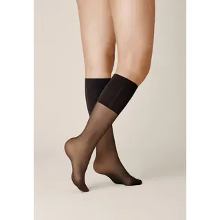 Kunert Curvy 20 Kniestrumpf 3er Pack | 35-38 (I) | Black (KU-0500)
