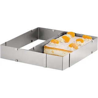 Testrut Axentia Backrahmen Edelstahl, Silber, (BxHxT): ca. 23,5-44 x 5 x 20-37 cm verstellbar,