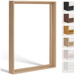 Bildershop-24 Schattenfugenrahmen FLEXI in Eiche Natur (Dekor) 20x20cm für Leinwandbilder und Keilrahmenbilder bis 4 cm Tiefe