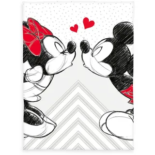 Herding Disney's Mickey & Minnie 7478480036 - Microfaserflauschdecke, 150x200 cm, 100% Polyester