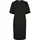 Dress Organic Oversized Slit Big Kurzarm-T-Shirt Black 4XL