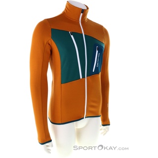 Ortovox Fleece Grid Jacket Herren Fleecejacke-Orange-M