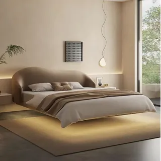 JV Möbel Wandbett 1-tlg. 140 x 200 cm Beige