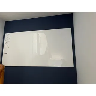 Ferromagnetische Whiteboardfolie | 20 Formate | selbstklebend & magnetisch | Eisenfolie | Magnetwand | Ferro Whiteboardfolie | Pinnwand | Farbe: Weiss (50x30cm)