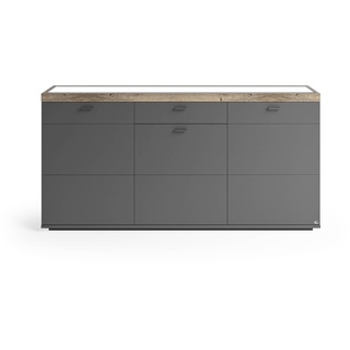 set one by Musterring Sideboard Lancaster Holz Grau