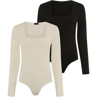 LAURA SCOTT Langarmbody Schwarz 38