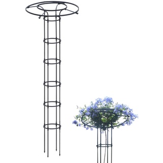 Rankhilfe Obelisk,Kunststoffbeschichtetes Stahlrohr Für Kletterpflanzen,Garten Rankhilfe,Pflanzen Rankhilfe Blumen Rosen Kletterhilfe Regenschirm Kletterpflanzenstütze Für Pflanzen Tomaten Rosen