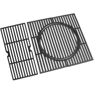 GFTIME Gusseisen Switch Grid Rost-in-Rost System 43 x 63cm für Enders Boston 3, Enders Monroe Pro 3, Charbroil, Barbecook Siesta 310, Barbecook Manua 2, Landmann Triton 3 & 4, Gusseisen Grillrost