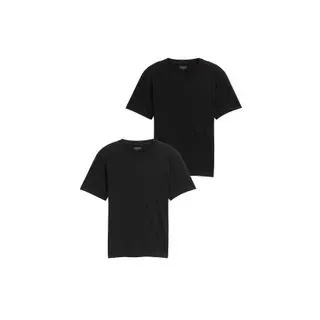 Tom Tailor Herren T-Shirt Double Pack CREW-NECK" Regular Fit, 29999 Schwarz M