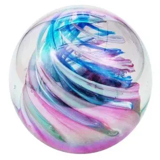 Pfronten Traumkugel 259 (6,5-7cm) Bonbon mit Öleffekt - Glaskugel, Briefbeschwerer, Paperweight