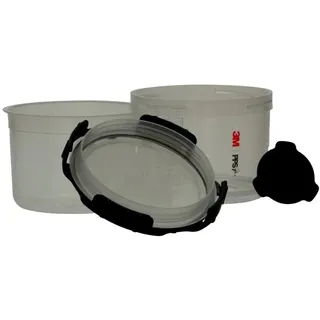 3M PPS Serie 2.0 Set, Klein, 170 ml, 125μ Filter, 50 Innenbecher / 50 Deckel / 32 Verschlusskappen /1 Außenbecher 26752