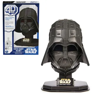 4D Build - Star Wars Darth Vader Helm - detailreicher 3D-Modellbausatz aus hochwertigem Karton, 83 Teile, für Star Wars Fans ab 12 Jahren