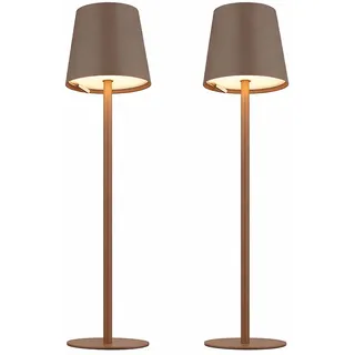 GLOBO Tischlampe Braun
