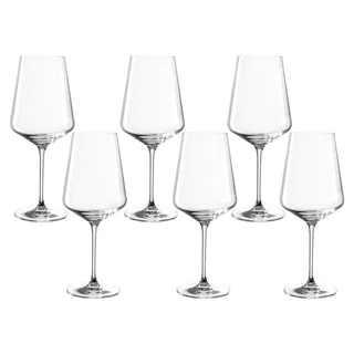 LEONARDO Rotweinglas PUCCINI, 6-tlg., Kristallglas, 750 ml, 6-teilig weiß