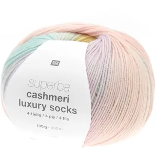 Rico Design Superba Cashmeri Luxury Socks 4-Fädig 100g 032 - Marshmallow
