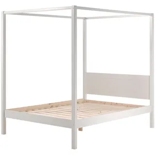 Vipack Himmelbett Pino 140x200cm weiß