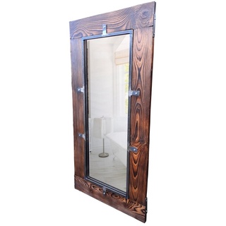 Spiegel (Natur, 160x60 cm) hängender Spiegel Wandspiegel Wohnzimmerspiegel Schlafzimmerspiegel Holzspiegel Garderobenspiegel Flurspiegel Handmade