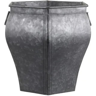 Chic&Antique gr. Zinkwanne Blechtopf Shabby Dekoschale Pflanzschale Blumenschale