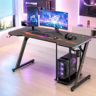 MY SIT Schreibtisch Gaming Tisch 140 cm Schwarz