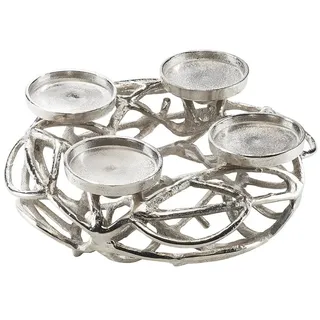 kobolo Adventskranz SILVCANDLE4 in Silber | Gr.: onesize