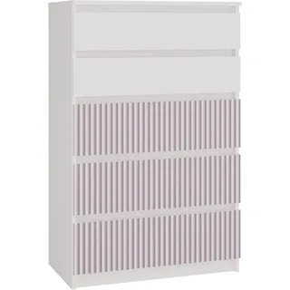 veneti Malwa M5 70 x 109,5 x 40 cm Weiß/Rosa