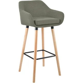 CLP Barhocker Grant gepolstert 150 x 0 x 0 cm Silber