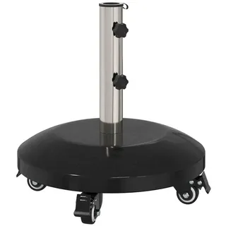 vidaXL Schirmständer Granit 29 kg Schwarz