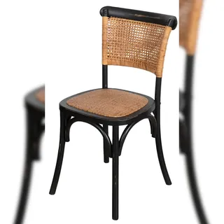 BISCOTTINI INTERNATIONAL ART TRADING Biscottini Esszimmerstühle – Rattanstuhl 45x50x88 cm – Restaurantstühle – Holzstuhl – Küchenstühle – Wohnzimmerstuhl – Thonet-Stuhl