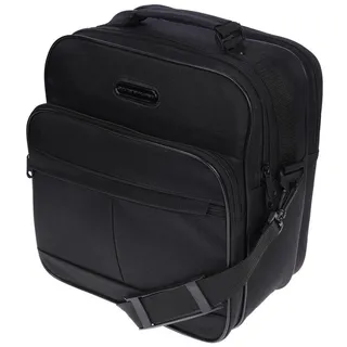 Christian Wippermann Umhängetasche Flugbegleiter Umhängetasche Tasche Arbeitstasche, Herrentasche schwarz Einheitsgröße hoch