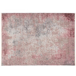 Teppich , rosa/pink , Synthethische Fasern