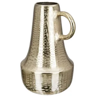 GILDE Dekovase LOLA Vase - gold - Aluminium - H. 30cm - Dekovase - Wohnzimmer (1 Stück), Elegante Blumenvase - Perfekte Tischdeko - Vasen für jede Deko
