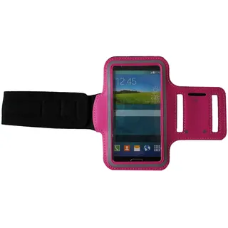 Fitness Sportarmband kompatibel für Apple iPod Touch 3G 4G 5G 6G Armband Handy Oberarm Halter für Fitness, Joggen, Laufen Hülle Tasche Blank Klein Dunkel-Pink