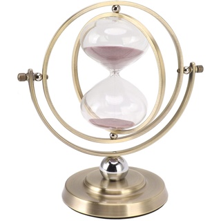 Globus-Sanduhr-Ornament, Exquisites Globus-Sanduhr-Dekorationsgeschenk für das Studium (M 1,5L 15 Minuten)